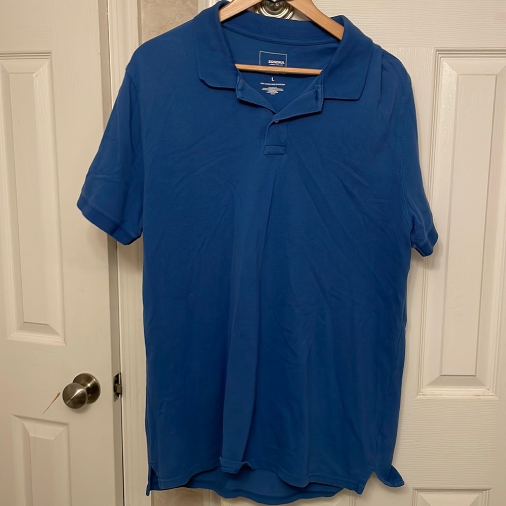 Large Men’s Blue Polo